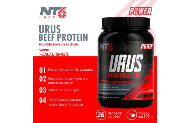 Proteina da carne Beef Protein Urus 910g